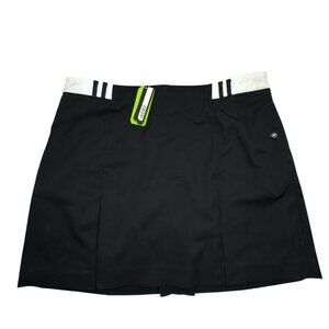 NWT Izod Cool FX Black White Pink Golf Active Skort Skirt Short Women’s Size 16